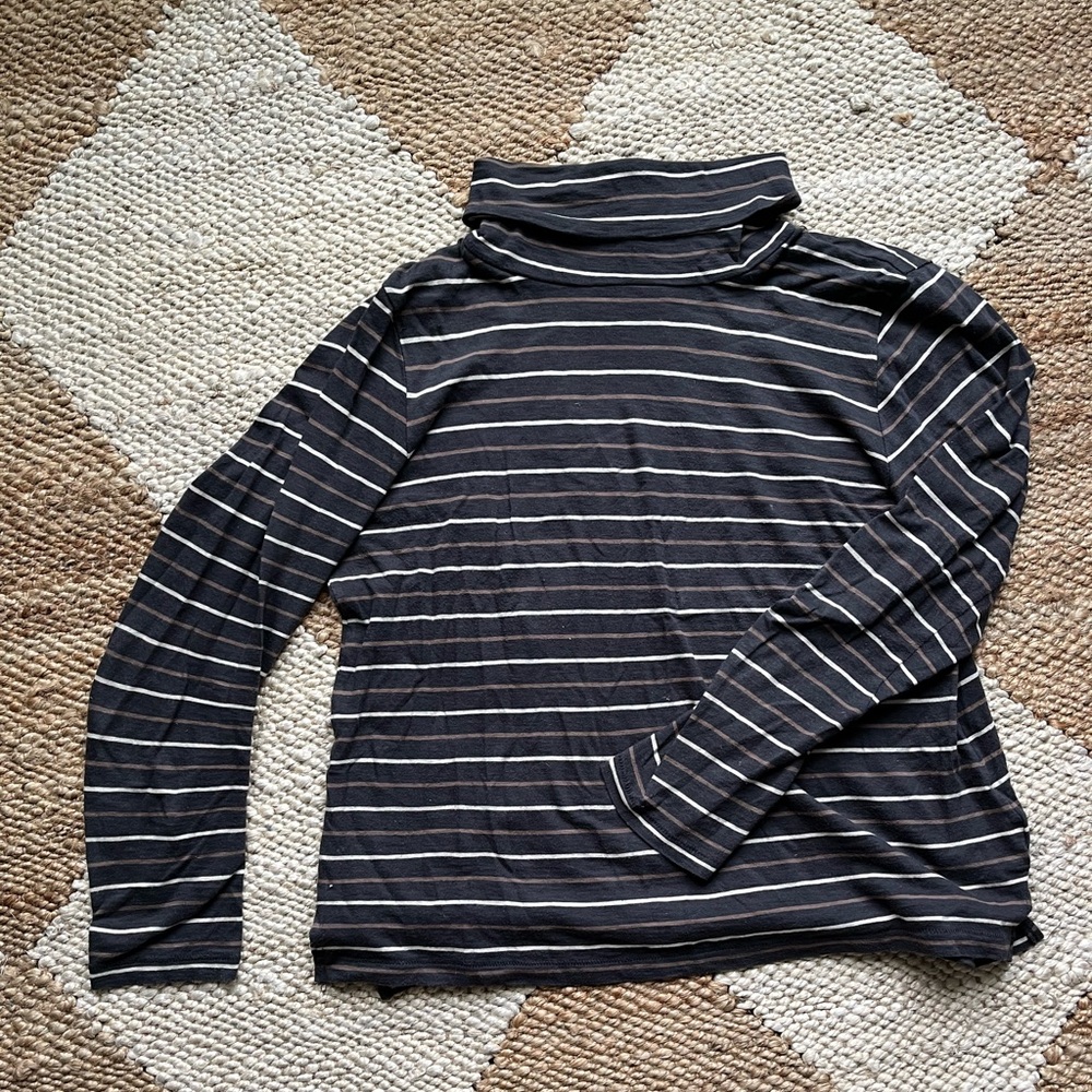 Madewell Striped Turtleneck - Size Medium